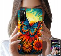 ETUI DO XIAOMI POCO M3 PRO 5G - MOTYLE MOTYLKI KWIATKI RÓŻE OBUDOWA