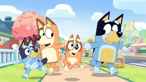 FIGURKI BLUEY Z RODZINĄ BLUE CAŁY ZESTAW 8 SZTUK BLUEY & FAMILY na Arena.pl