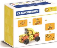 klocki konstrukcyjne clic 2w1 25 el. craft wersja żółta 5667