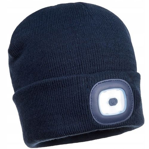 Czapka Zimowa Ocieplana z Latarką Lampką LED Ładowanie USB 4Tryby Świecenia na Arena.pl