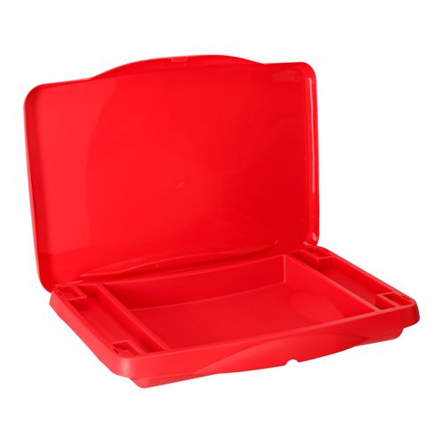 Stolik samochodowy dla dzieci ze schowkiem czerwony na Arena.pl