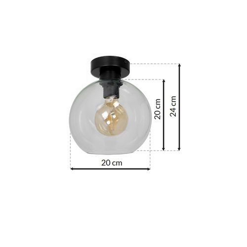 Lampa sufitowa SOFIA CLEAR 1xE27 na Arena.pl