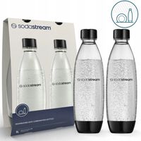 zestaw butelek do SodaStream Fuse 2x1L do zmywarki bez BPA