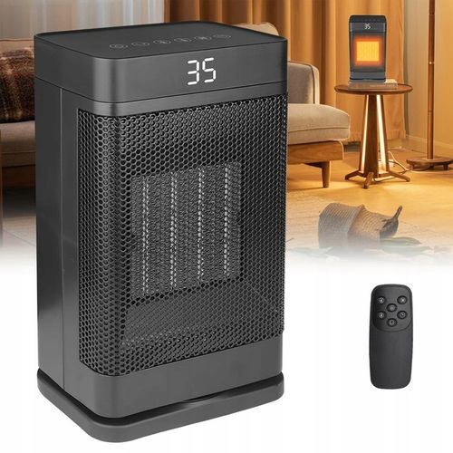 TERMOWENTYLATOR PRZENOŚNY GRZEJNIK FARELKA DO POKOJU Z PILOTEM 1500 W na Arena.pl