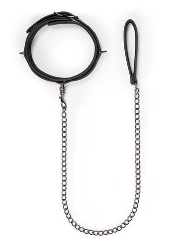 Wiązania-Fetish collar with leash zdjęcie 3