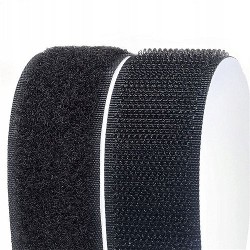 SAMOPRZYLEPNY RZEP TAŚMA ROLKA Z KLEJEM MOCNA szer. 50 mm * 5 METRÓW CZARNY na Arena.pl