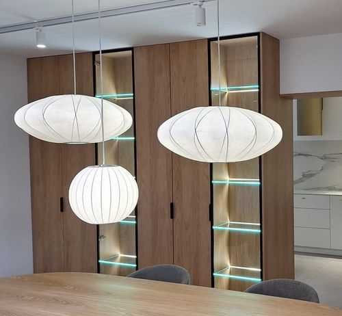 Lampa wisząca SILK biała 40 cm na Arena.pl