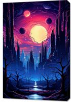 Obraz 60x90cm Gwieździste Miasto