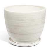 DONICZKA CERAMICZNA BARYŁKA 5 Jasny beton 25x20 cm