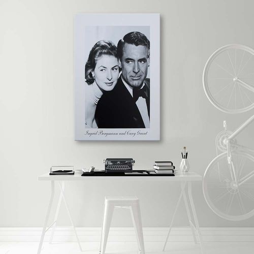 Obraz na płótnie, Ingrid Bergmann i Cary Grant 80x120 na Arena.pl