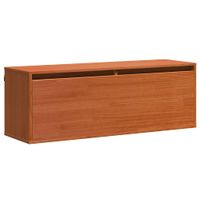 Szafka ścienna z przechowywaniem Woskowy brąz 100 x 30 x 35 cm