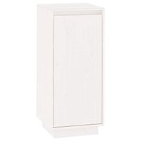 Szafka na buty, biała, 35x35x80 cm, lite drewno sosnowe