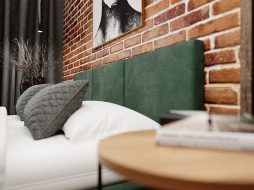 ŁÓŻKO TAPICEROWANE 120x200 ŁÓŻKO PODWÓJNE Z POJEMNIKIEM BUTELKOWA ZIELEŃ na Arena.pl