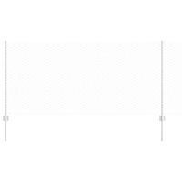 Ogrodzenie z słupkami Srebrny 1 x 100 m Stal