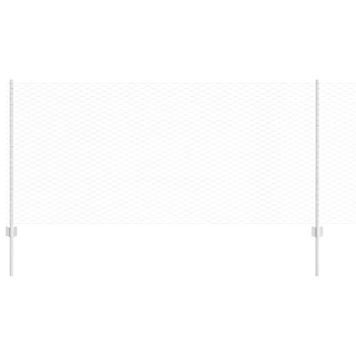 Ogrodzenie z słupkami Srebrny 1 x 100 m Stal na Arena.pl