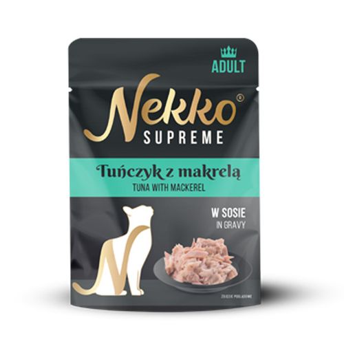 NEKKO SUPREME Adult Tuńczyk z makrelą w sosie 70g na Arena.pl