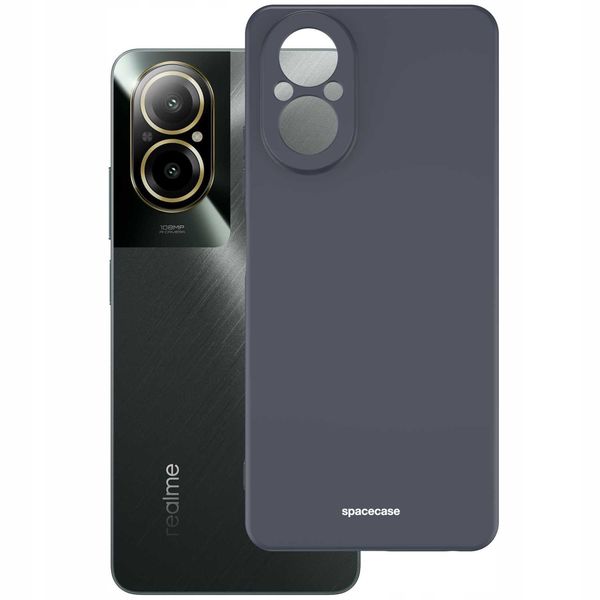 Spacecase Silicone Case Realme C67 Black zdjęcie 3