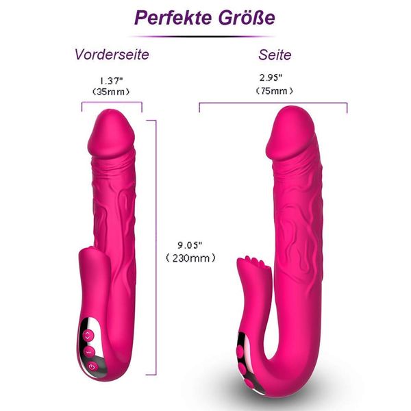 Realistic Tongue Stimulating Dildo Vibrator zdjęcie 13
