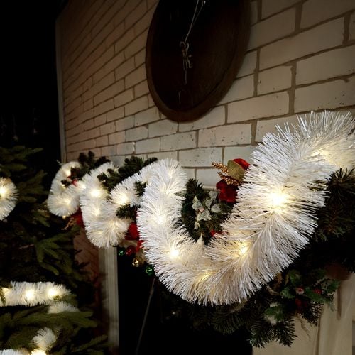 łańcuch led choinkowy biały na baterie świąteczny na choinkę 6 metrów na Arena.pl