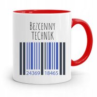 Dla Technika Kubek Czerwony Prezent Z Nadrukiem Ze Zdjęciem