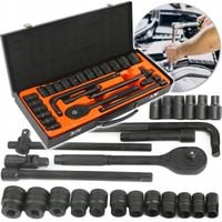 KLUCZE NASADOWE UDAROWE 1/2 ZESTAW 24el WALIZKA 12-kątne BJC 8-32MM