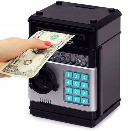 Skarbonka sejf Bankomat na Monety Banknoty dla Dzieci + PIN na Arena.pl