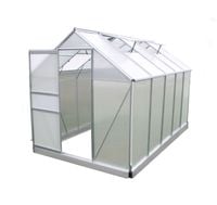 Szklarnia ogrodowa poliwęglanowa z podstawą 380 x190 x 195 cm