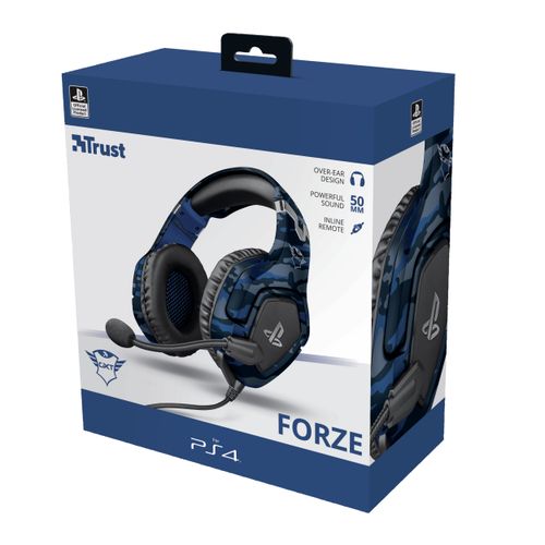 Headset Trust Gaming GXT 488 Forze PS4 niebieski na Arena.pl