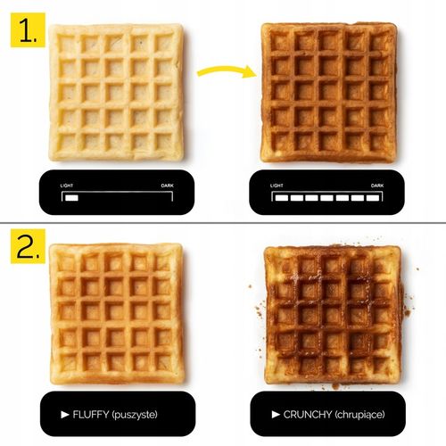 Gofrownica Yoer 2 duże gofry +5 automatycznych prog. + Regulacja na Arena.pl