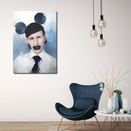 Obraz na płótnie - Canvas, Marilyn Manson mouse 50x70 na Arena.pl