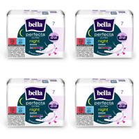 Podpaski Bella Perfecta Ultra Night Silky Drai na noc 7szt zestaw 4 paczek