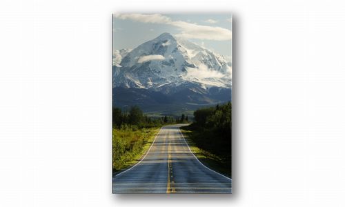 OBRAZ NA PŁÓTNIE 030 Droga i góry 30x40cm na Arena.pl