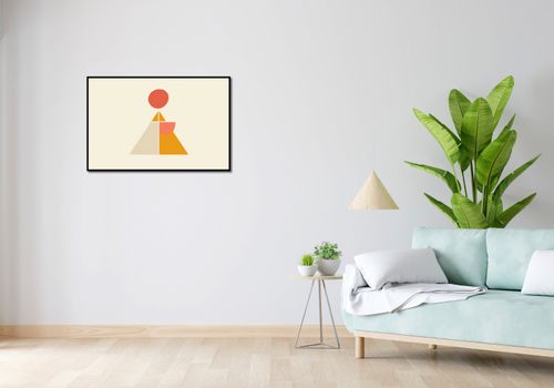 Plakat 86,4x56,8cm Piramida Równowagi na Arena.pl