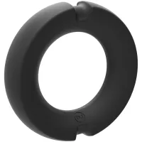 doc johnson metal-silicone ring 5 cm - wytrzymały pierścień anatomiczny