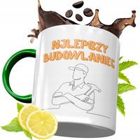 Kubek Zielony Dla Budowlańca Na Urodziny Prezent Z Nadrukiem Ze Zdjęciem