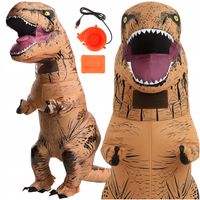 KOSTIUM STRÓJ NADMUCHIWANY DINOZAUR T-REX PRZEBRANIE NA HALLOWEEN COSPLAY