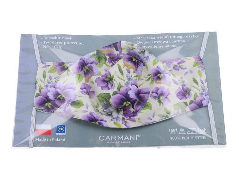 Maseczka ochronna - Bratki (CARMANI) zdjęcie 5