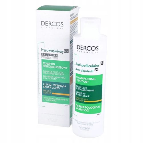 Vichy Dercos Anti-Dandruff szampon przeciwłupieżowy do włosów suchych 200ml na Arena.pl
