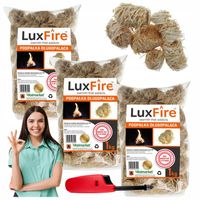 Ekopodpałka 3kg Wełna Drzewna Podpałka do Kominka Pieca Ogniska Rozpałka