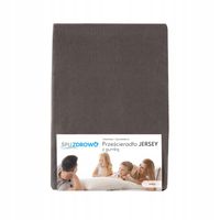 Prześcieradło JERSEY 100% bawełna z gumką GRUBE 140x200