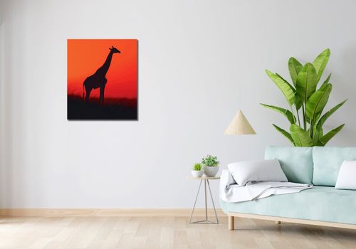 Obraz 60x70cm Żyrafa w Czerni na Arena.pl