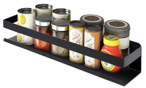 Półka łazienkowa loftowa Megara 40 cm czarna na Arena.pl