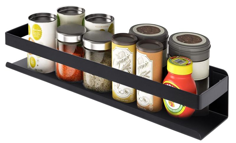 Półka łazienkowa loftowa Megara 40 cm czarna zdjęcie 5