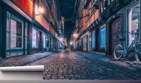 Fototapeta MROCZNA ULICA MIASTO NOCĄ TUNEL 130x80