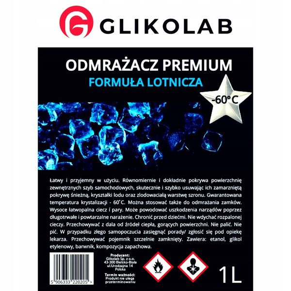 Odmrażacz do szyb premium mocny -60 Glikolab zdjęcie 2
