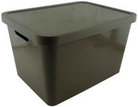 POJEMNIK PLASTIKOWY Z POKRYWKĄ 18 LITRÓW PUDEŁKO