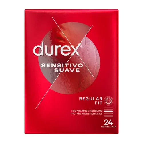 durex sensitive soft 24 szt. - cienkie, komfortowe prezerwatywy easy-on na Arena.pl