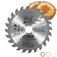 PIŁA TARCZA WIDIOWA DO CIĘCIA DREWNA 150x22,2 24 ZĘBY VERKE V44015