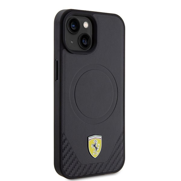 Etui Ferrari do iPhone 15, iPhone 14, iPhone 13, Czarny MagSafe zdjęcie 4