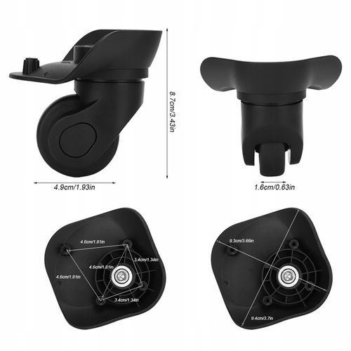 2X KÓŁKO DO NAPRAWY CIŚNIENIA CZĘŚCI WALIZKI A03 na Arena.pl